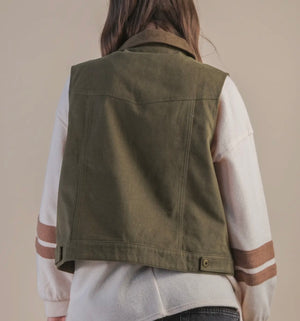 Becoming Fall Olive Vest