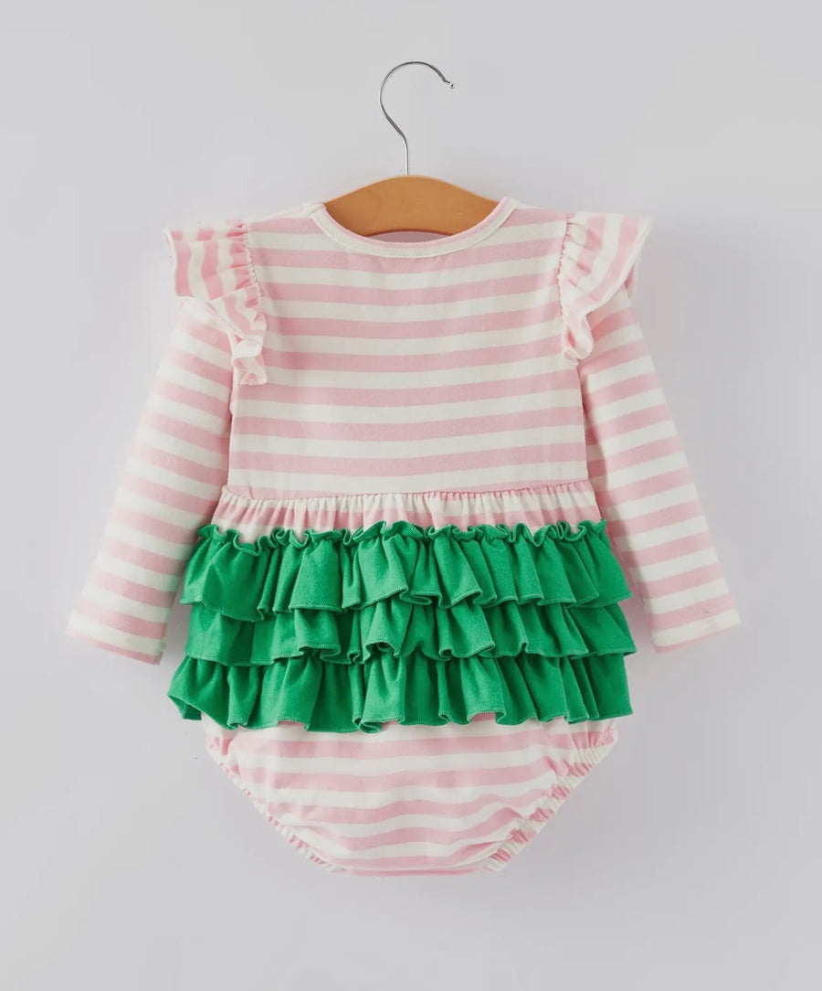 Indie Co Smocked Christmas Tree Romper