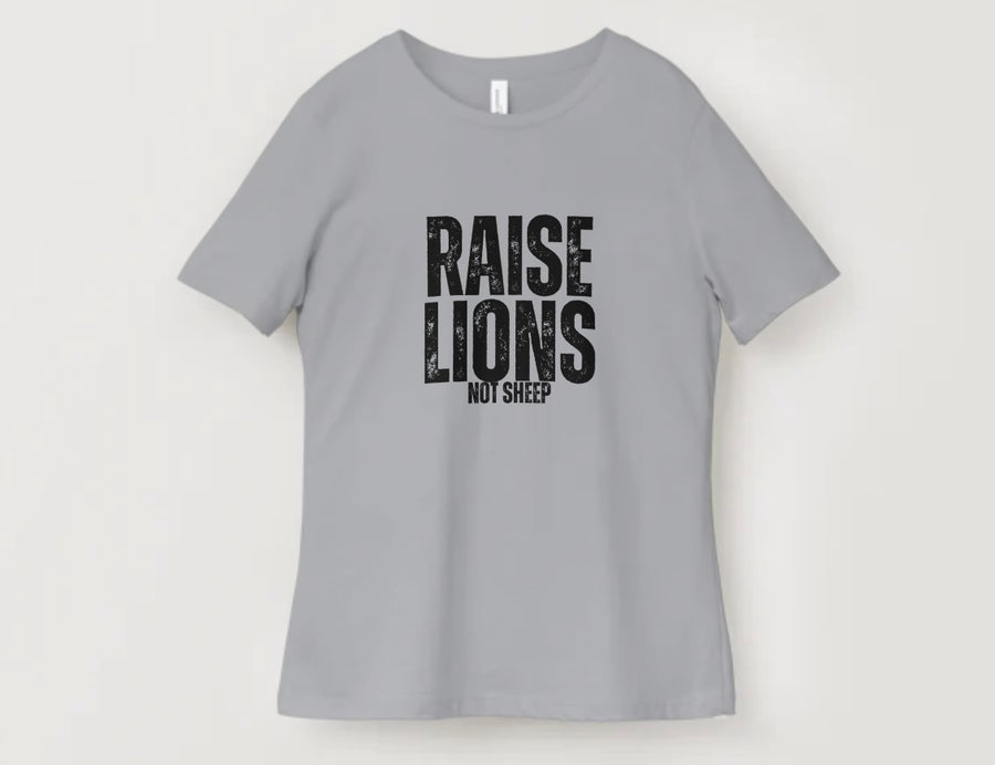 Raise Lions Not Sheep Graphic Tee Or Crewneck