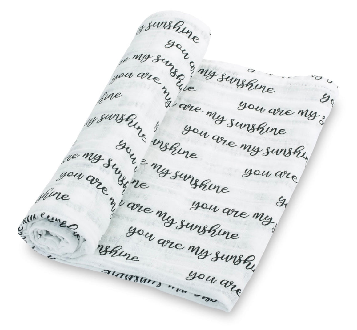 Baby Muslin Swaddle Blanket (3 Prints)