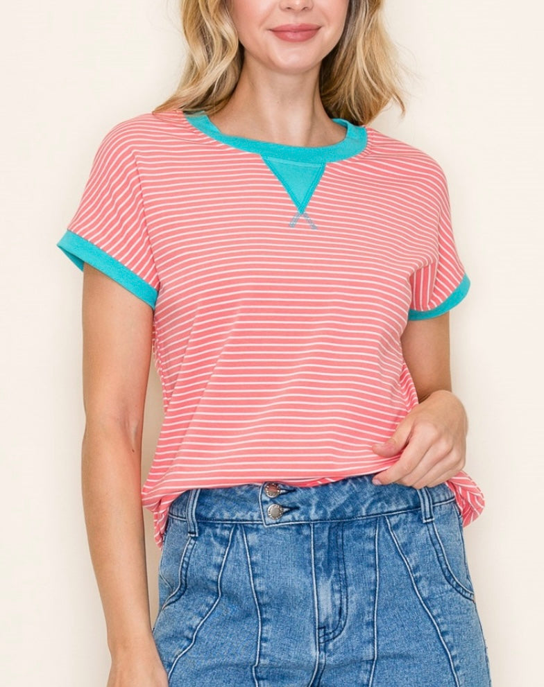 Good Luck Babe Striped Knit Top