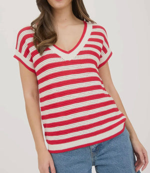 God Bless The USA Stripe Top