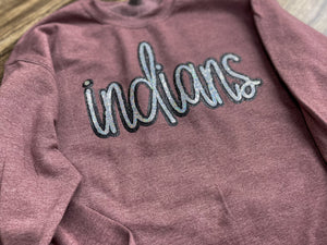 Indians Sequin Sweatshirt