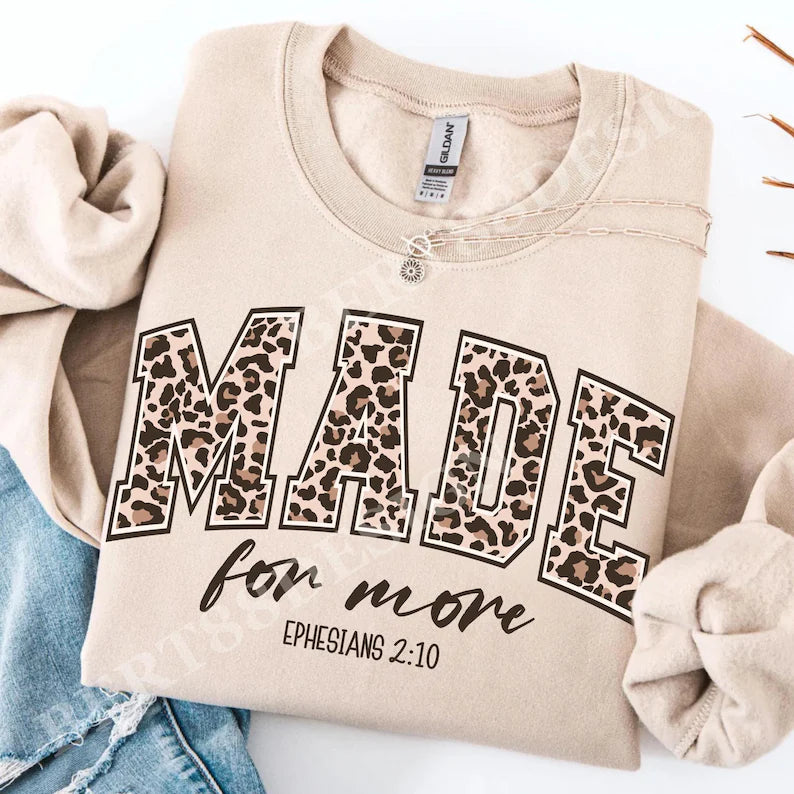 Made For More Leopard Crewneck
