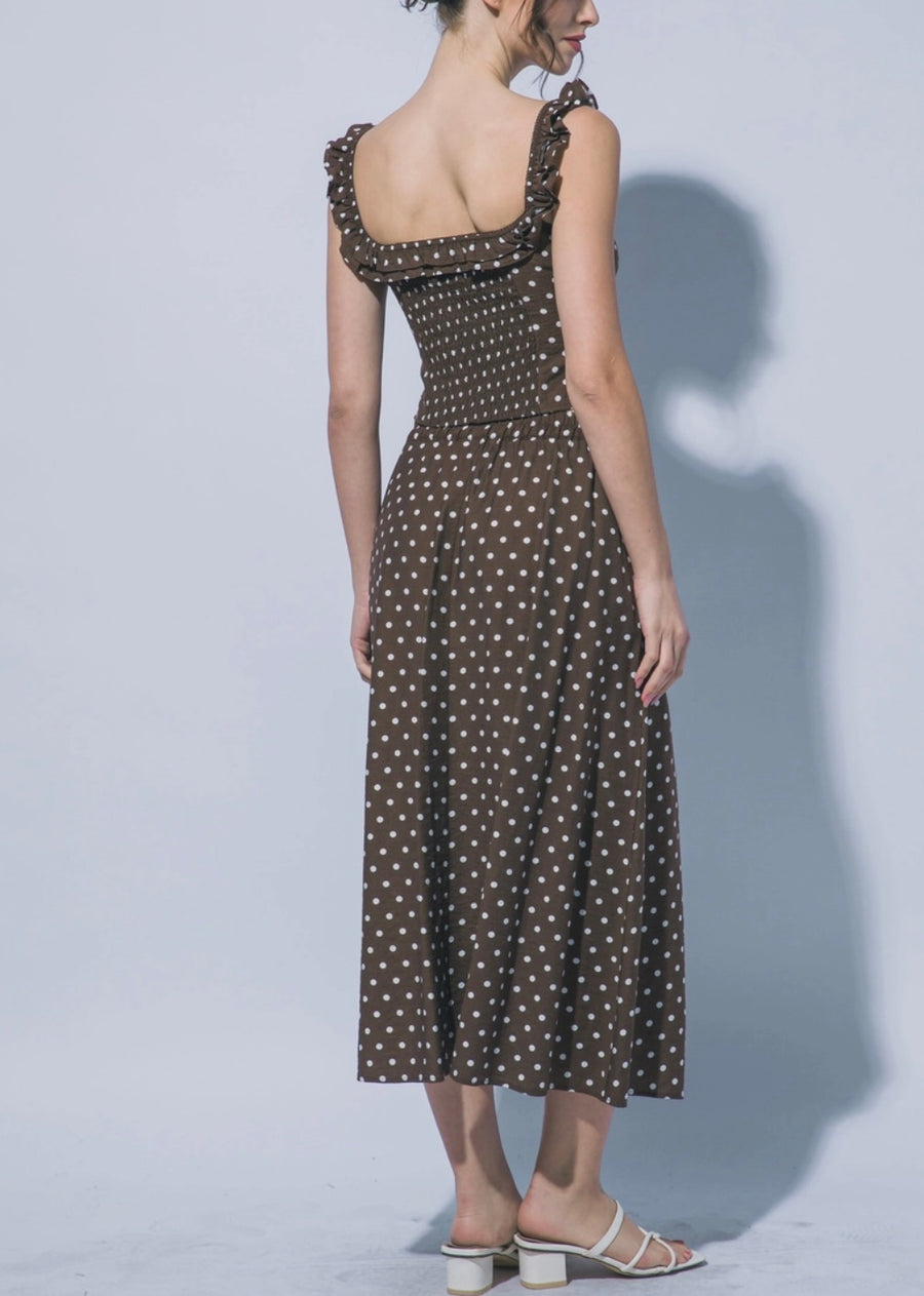 Vivian Polka Dot Skirt & Top Set