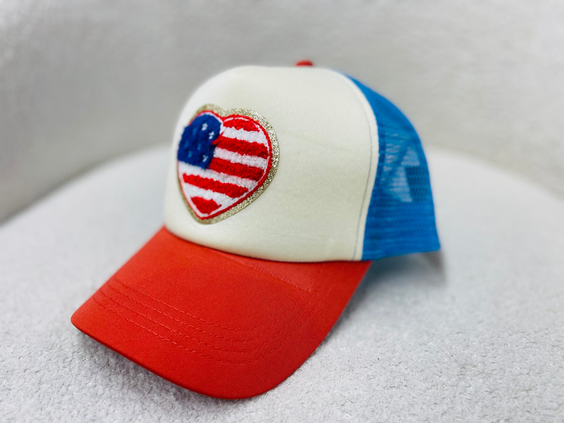 Red White & Blue USA Hat