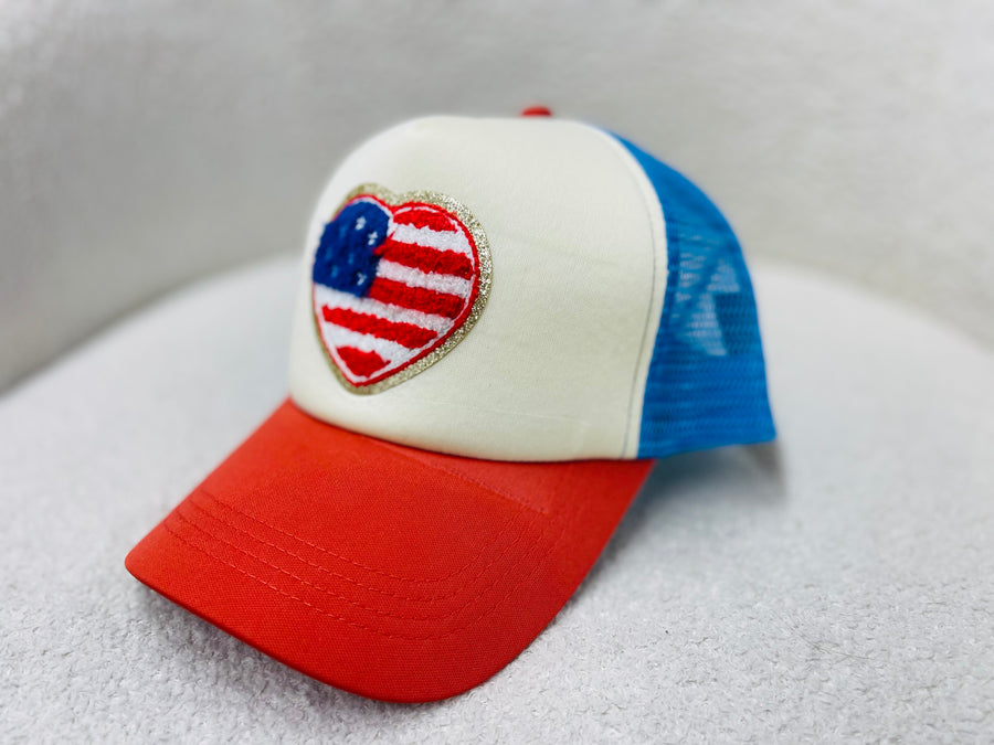Red White & Blue USA Hat