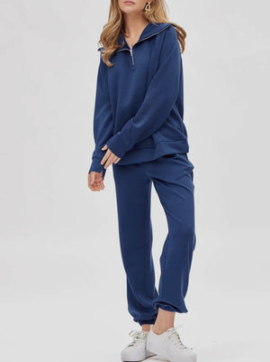 Travel Bound Quarter Zip + Jogger Modal Set (4 Colors)