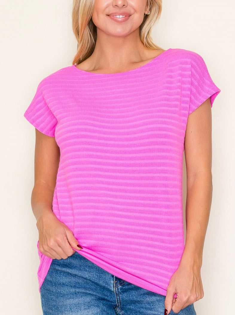 Never Letting Go Textured Top (2 Colors)