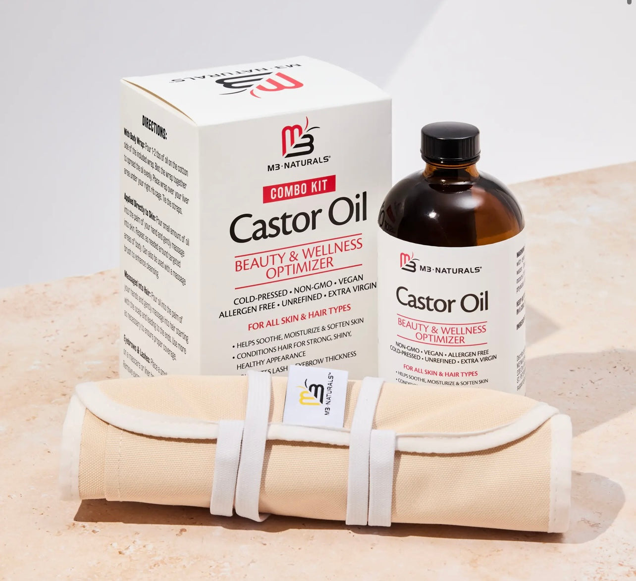 Naturals Organic Castor Oil & Body Wrap Kit