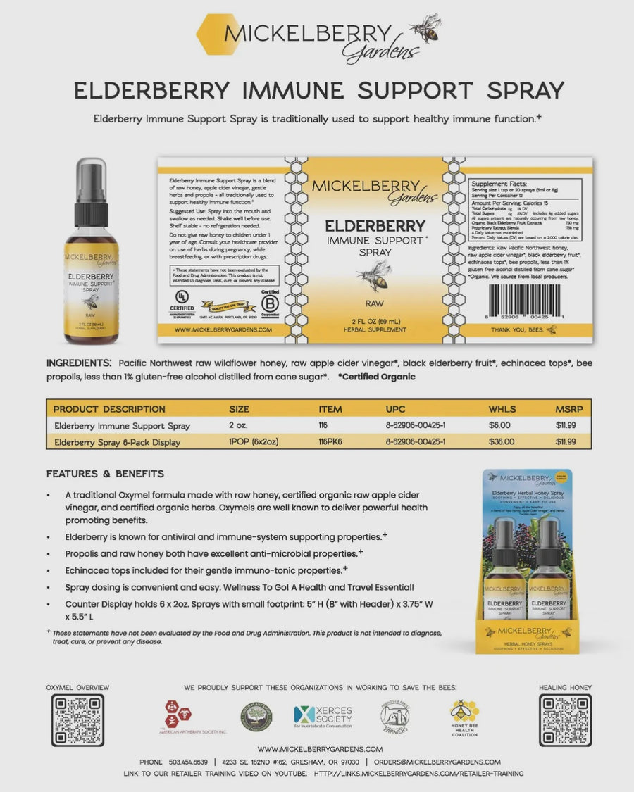 Elderberry Immune Support Spray 2oz