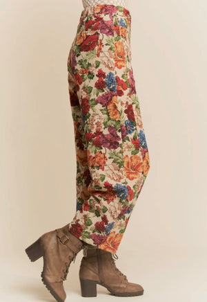 Demi Floral Tapestry Wide Leg Pant