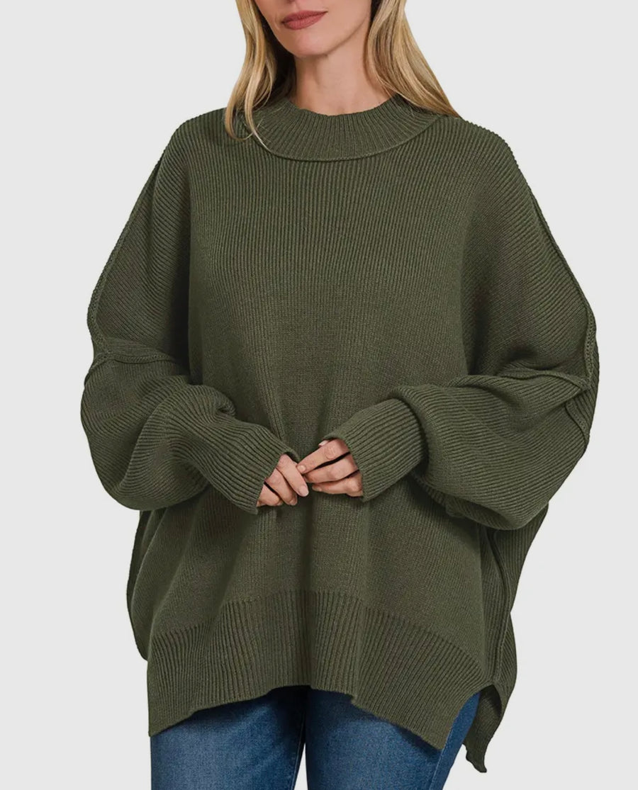 Forever Best Side Slit Sweater (3 Colors)