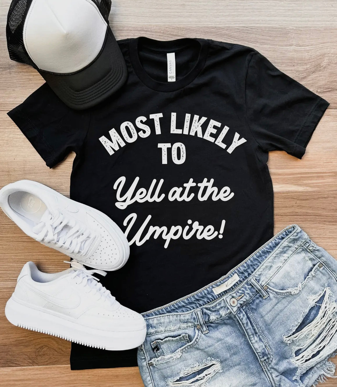 Most Likely To Yell At The Umpire Graphic Tshirt