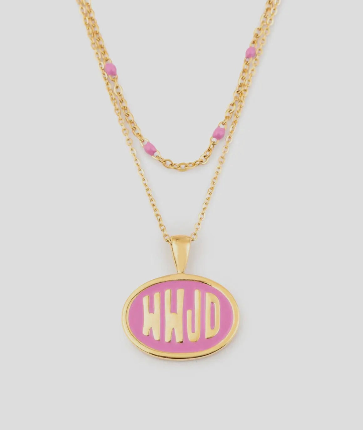 WWJD Pink Necklace Set