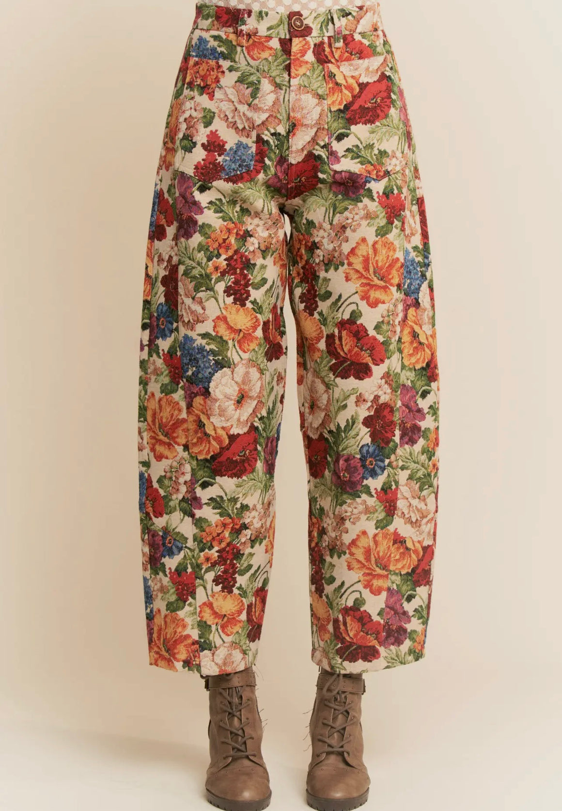 Demi Floral Tapestry Wide Leg Pant