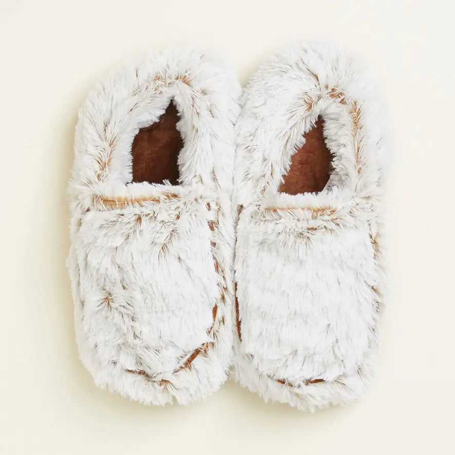 Marshmallow Brown Warmies Slippers