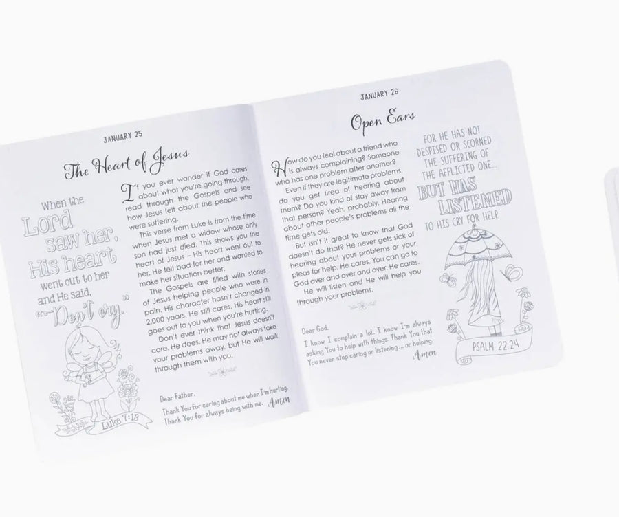 Pink Illustrated Devotion For Girls