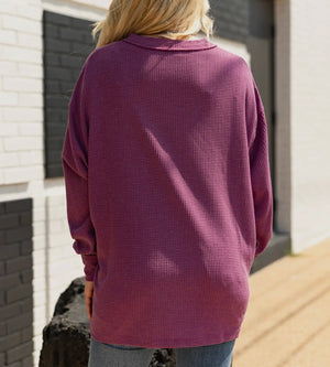 Steph Waffle Cardigan (2 Colors) Standard & Extended