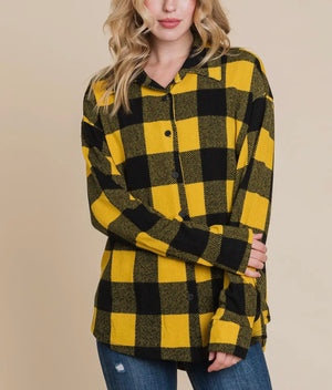 Hawkeye Plaid Button Down Shirt (Standard & Extended)