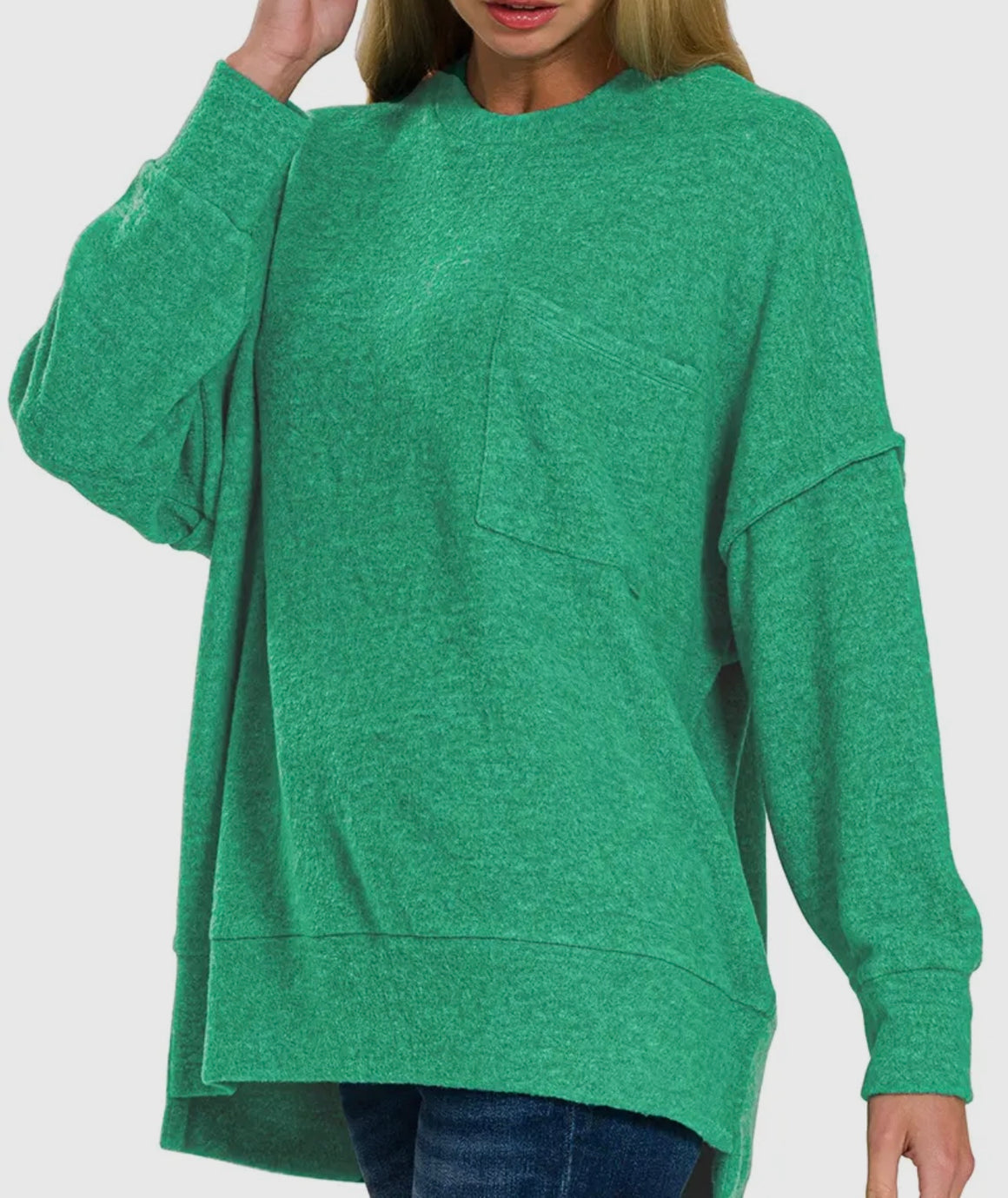 PBF Forest Brushed Fleece Top