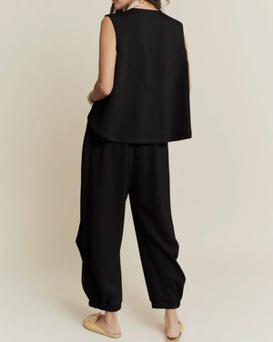 Celeste Clinch Tie Top & Pant Set