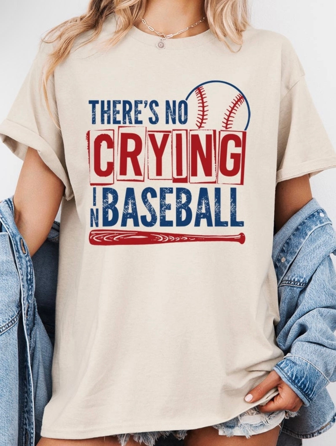 There's No Crying In Baseball Tee