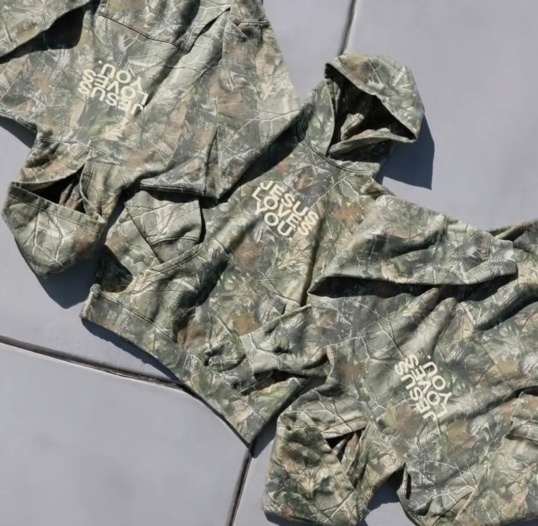 Jesus Loves You Camo Hoodie