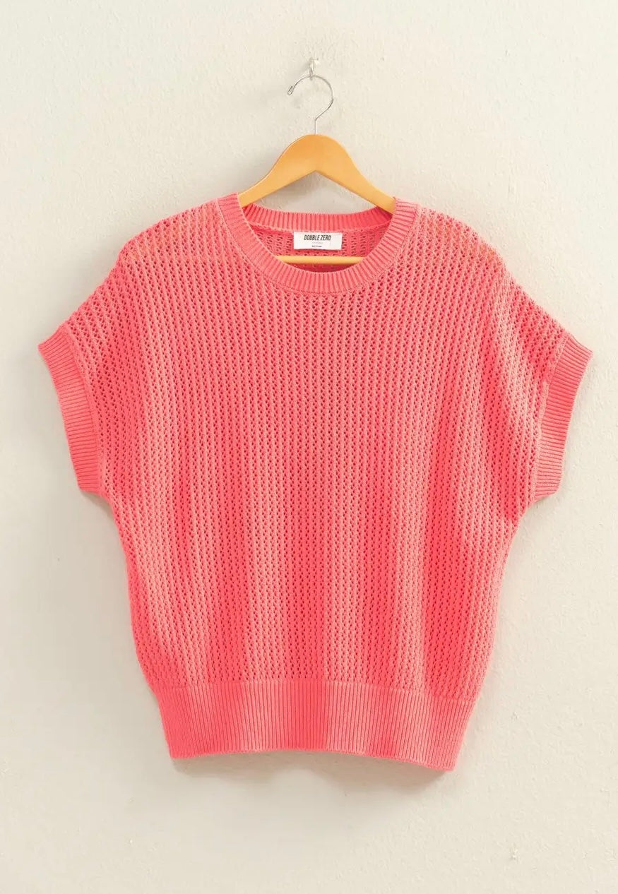 Hang On Taffy Pink Knit Top