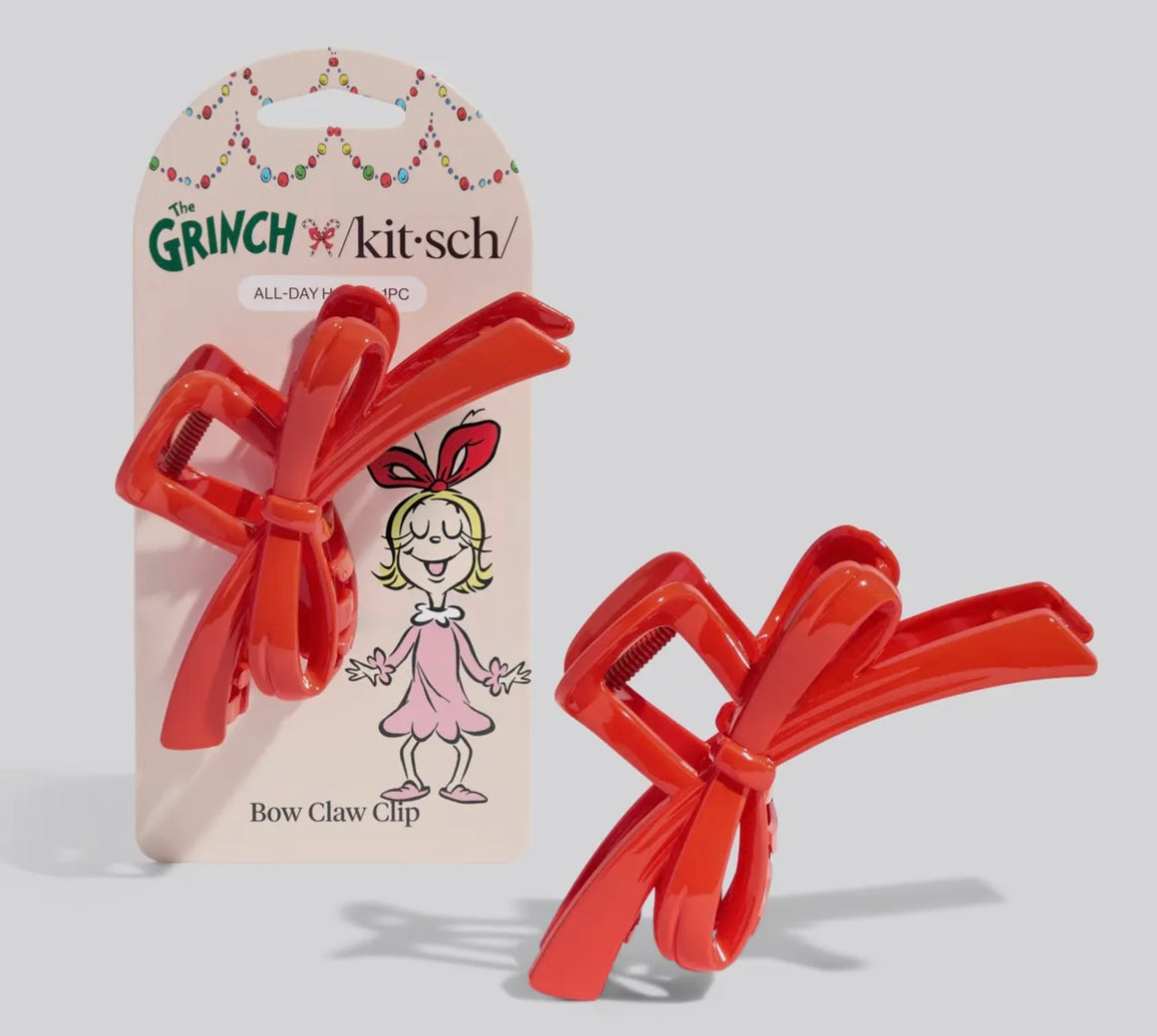 Kitsch The Grinch Red Bow Clip