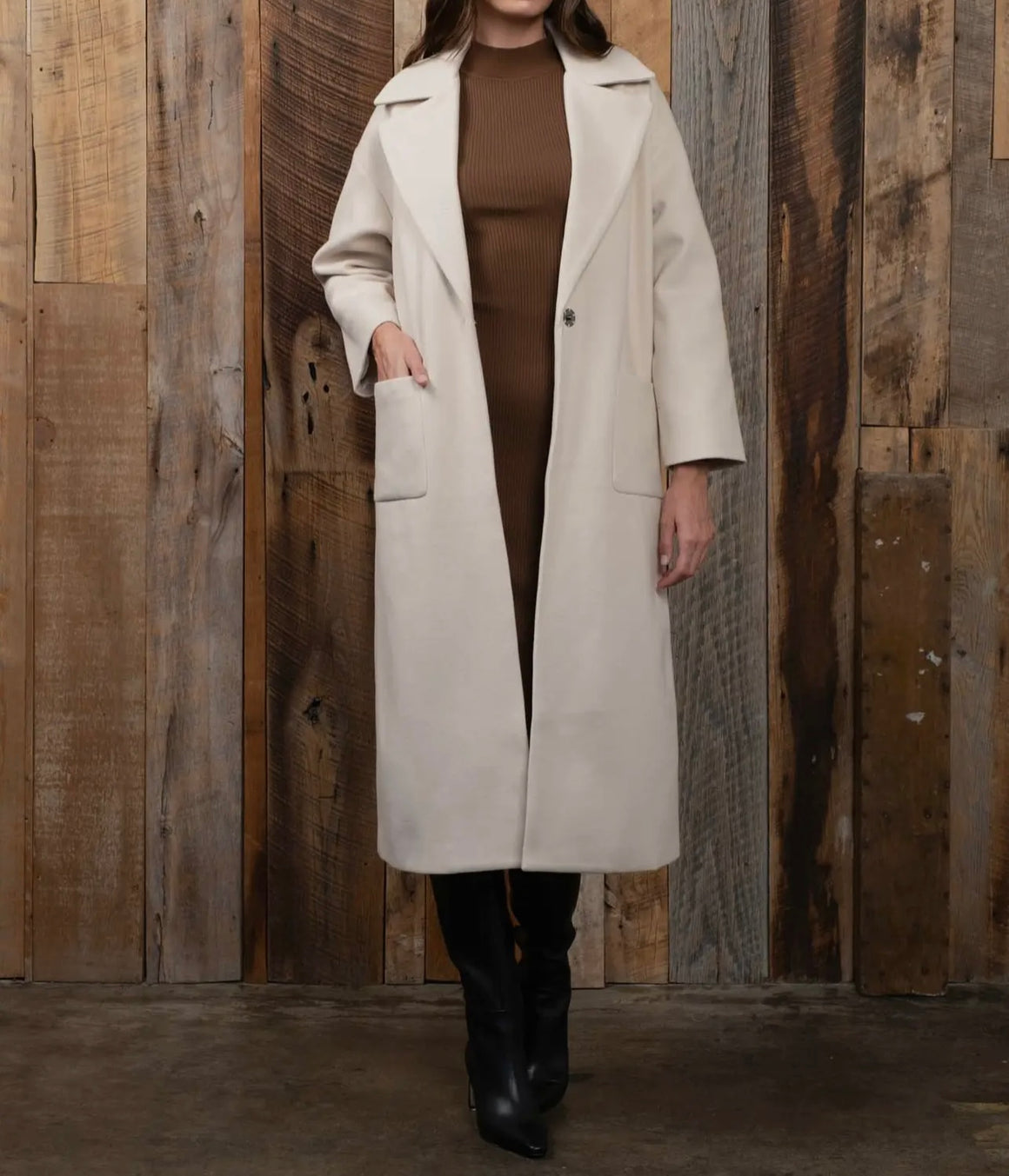 Reagan Longline Oat Coat