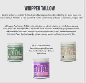 Lady May Whipped Tallows 9oz (Multiple Scents)