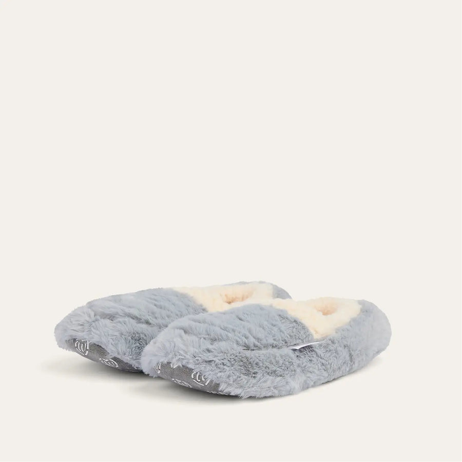 Sherpa Grey Warmies Slippers