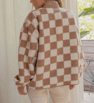 Graham Checkered Fleece Jacket (2 Color)