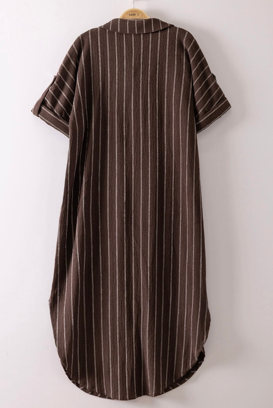 I've Got A Fire Stripe Shirt Dress (2 Colors)