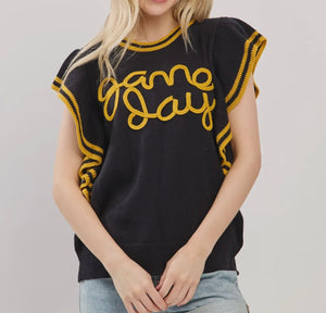 Varsity Prep Game Day Ruffle Top