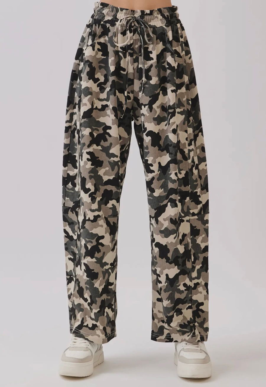 Neo Camo Terry Barrel Pant