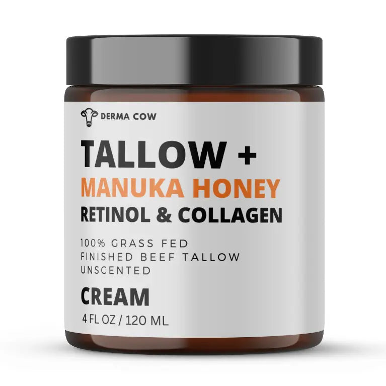 Tallow + Manuka Honey Retinol & Collagen Cream