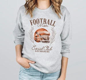 Football Mom Social Club Graphic Sweatshirt