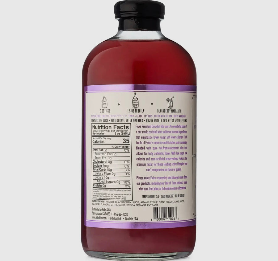 PBF Ficks Premium Cocktail/Mocktail Mixes (3 Flavors)