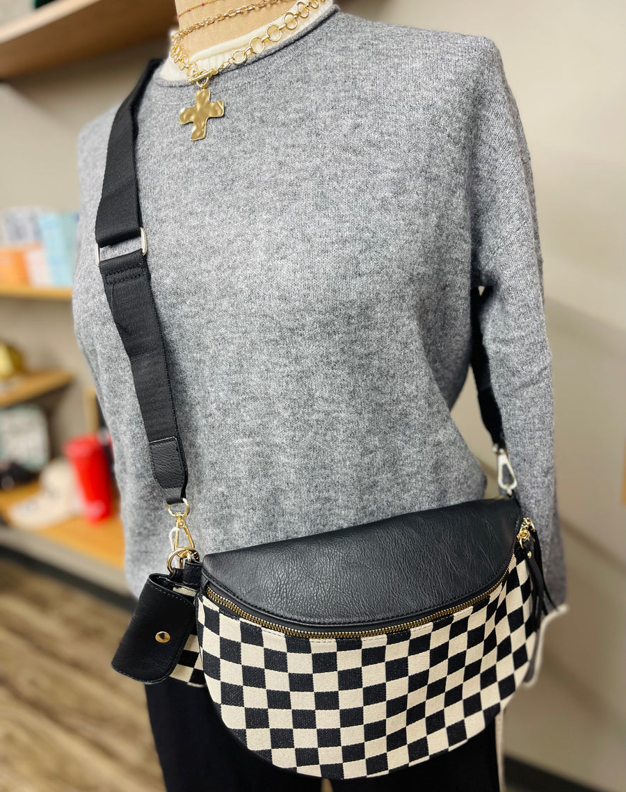 McKenzie Checkered Sling Bum Bag