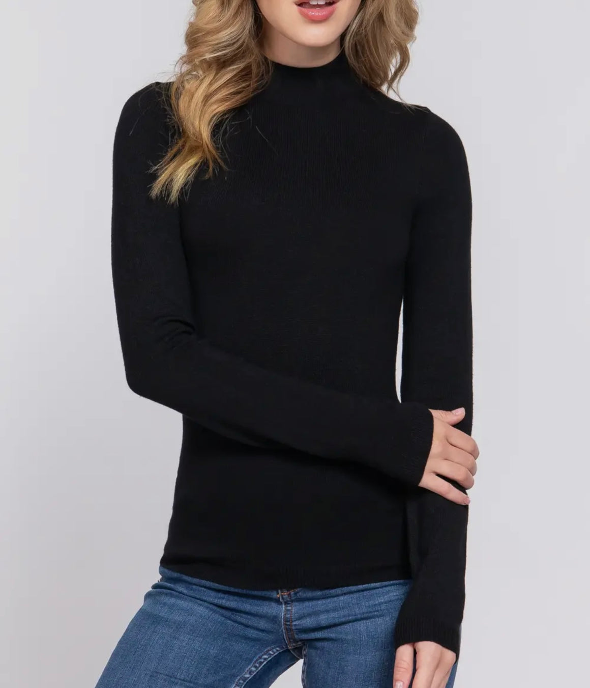 Trey Mock Neck Turtleneck (2 Color)