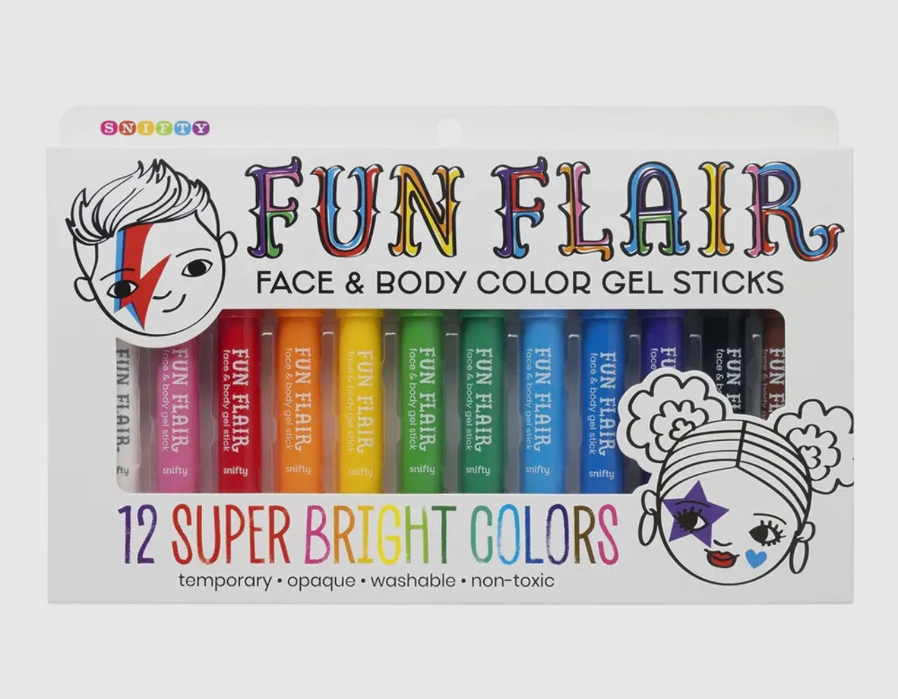 Fun Flair Face & Body Color Gel Sticks
