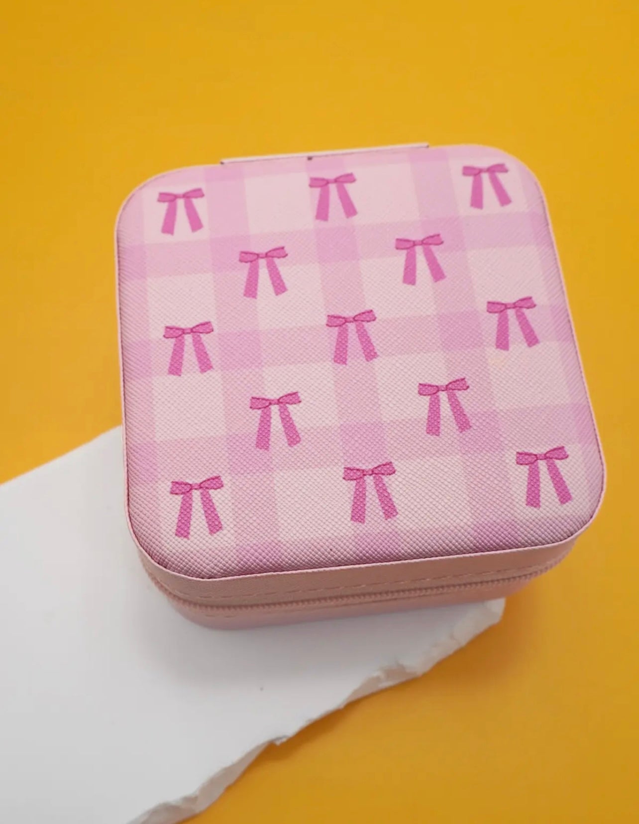 Patterned Travel Jewelry Organizer Box (2 Colors)