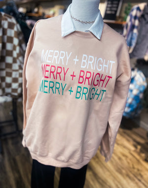 Merry & Bright Graphic Sweatshirt