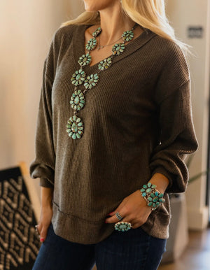 Rylan V Neck Tunic Top