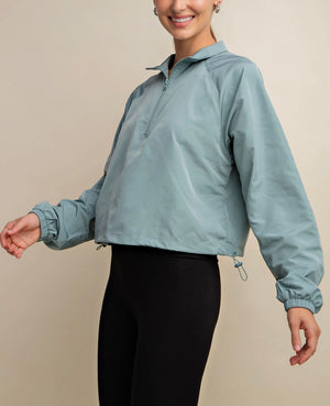 Jade Windbreaker Half Zip Jacket