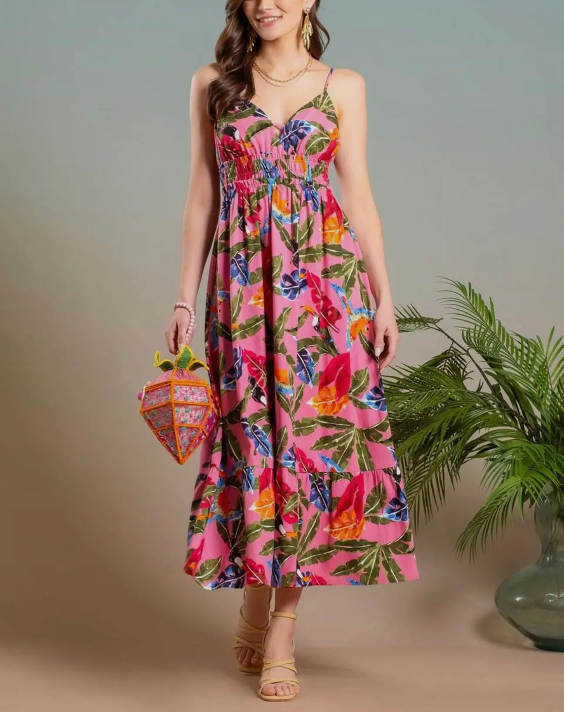 Maggie Floral Midi Dress