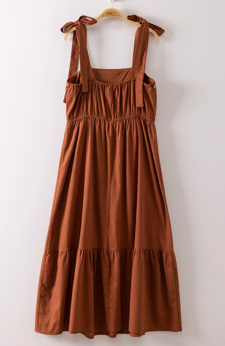 Dazed Embroidered Chocolate Mini Dress