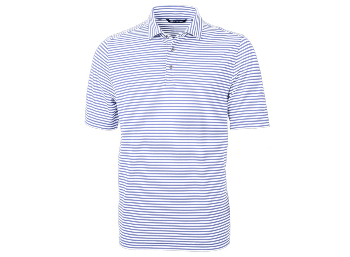 Believe It Stripe Lux Print Polo